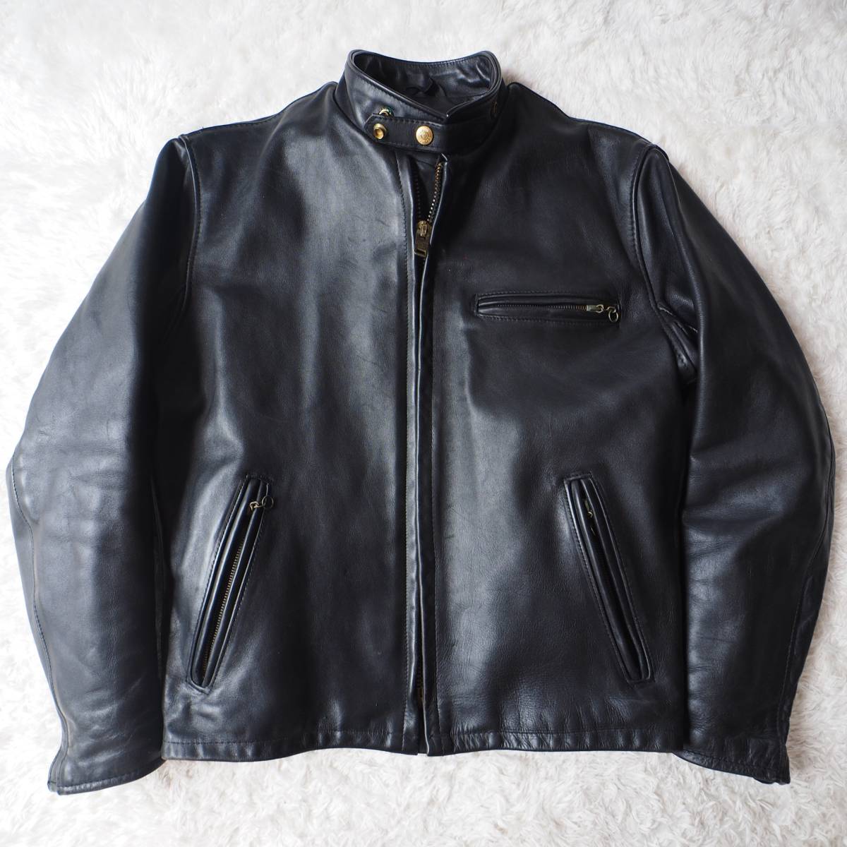 ヤフオク! -「schott レザー ボア」(ライダースジャケット