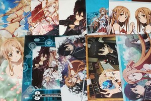 24枚 ソードアート・オンライン SAO クリアファイル セット アスナ キリト 電撃文庫 展 特典 エキシビジョン アニメ版 MOVIC 