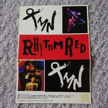 TMN ステッカー ☆ RHYTHM RED ☆ TM NETWORK TMネットワーク 宇都宮隆 小室哲哉 木根尚登 _画像1