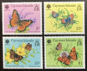 ケイマン諸島 1990年発行 蝶 切手 未使用 NH