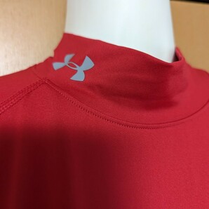 即決！新品●アンダーアーマーUNDER ARMOUR●常に涼しくヒートギア●半袖コンプレッションＴシャツ●メンズＬG（Ｌサイズ位）レッド赤の画像2