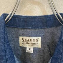 SEA DOG/シードッグ 長袖 デニムシャツ ネイビー 紺 メンズ 2_画像3