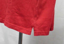 #70_0046 送料無料 【ジャンク品】 [BURBERRY] 半袖ポロシャツ メンズ Lサイズ 赤_画像7