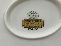 B3H310◆ リチャード ジノリ Richard Ginori インペロジュリエッタ 金彩 陶器 食器 カゴ フルーツカゴ オーバルバスケット _画像10