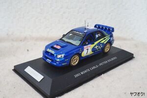 スバル World Rally Team 2003 MONTE CARLO-PETTER SOLBERG 1/43 ミニカー GDB