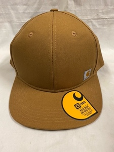 本物 新品未使用 Carhartt ブラウン 茶 カーハート ベースボールキャップ バイク フリーサイズ ジャスティンビーバー着用 