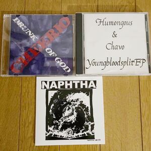 CHEERIO NAPHTHA HUMANGOUS CHAVO CD 3枚セット GAUZE lipcream GISM OUTO SOB GUDON VIVISICK NK6 NIGHTMARE