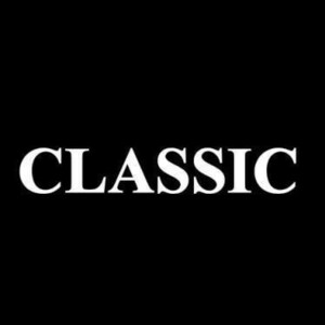 【全13色】カッティングステッカー「CLASSIC」横14cm◆クラシック 車 バイク ギター 音楽 ミュージック オールド ファッション 古い 芸術