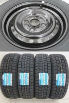 新品タイヤ 中古鉄ホイールセット 155/65R13 73Q 13インチ 13x4.50B 4穴 PCD100 グッドイヤー 冬 スズキ／ダイハツ a18153_画像4