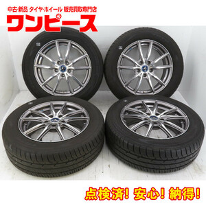 中古タイヤ ホイールセット 215/55R17 94V 17インチ 17x7J +47 5穴 PCD114.3 トーヨー 夏 送料無料（沖縄、離島除く）a18162