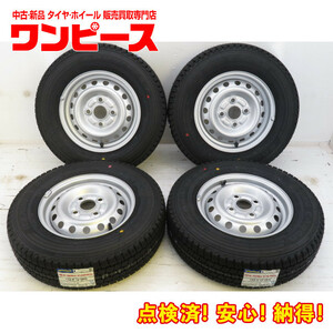 新品タイヤ 中古鉄ホイールセット 145R12 6PR LT 12インチ 12x4.00B 4穴 PCD100 145/80R12 80/78N LT 相当 冬 ダイハツ a18242