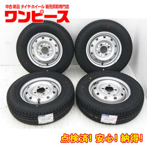 新品タイヤ 中古鉄ホイールセット 145R12 6PR LT 12インチ 12x3.50B 4穴 PCD100 145/80R12 80/78N LT 相当 冬 a18360