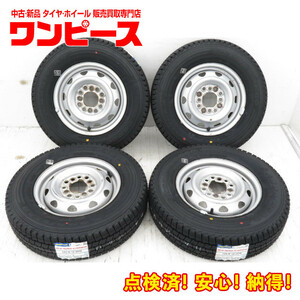 新品タイヤ 中古鉄ホイールセット 145R12 6PR LT 12インチ 12x3.50B 12HM 100/110/114.3 145/80R12 80/78N 相当 冬 a18426