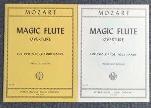 98　ピアノ　モーツァルト　魔笛　MAGIC FLUTE OVERTURE FOR TWO PIANOS FOUR HANDS