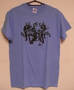 即決★新品バンドＴシャツ★ジーン・ヴィンセント★GENE VINCENT★BE BOP A LULA★ライトブルーボディ×ブラック★S/M/Lサイズ