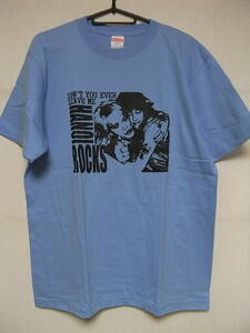 即決★新品バンドＴシャツ★ハノイ・ロックス★HANOI ROCKS★DON'T YOU EVER LEAVE ME★ライトブルー×ブラック★S/M/L/XLサイズ