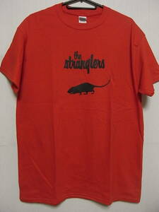 即決★新品★70'Sパンク関連Ｔシャツ★ストラングラーズ★THE STRANGLERS★RATTUS★レッドボディ×ブラックプリント★S/M/Lサイズ対応可能