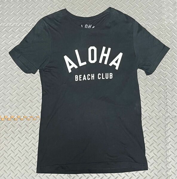 アロハ　ビーチクラブ　ALOHA BEACH CLUB 半袖Tシャツ ブラック　メンズM