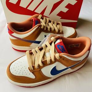 【未使用】Nike GS Dunk Low Sail/Game Royal ダンク セイル/ゲームロイヤル 23cm 