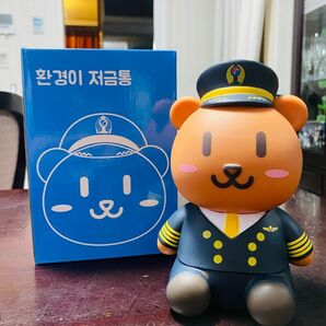 大韓航空　Korean air テディベア 貯金箱 