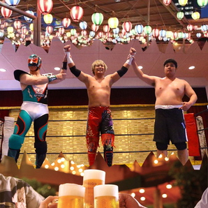 【OSAKAビアガーデンプロレス2018】興国高校アマレス部OBトリオRETURNs