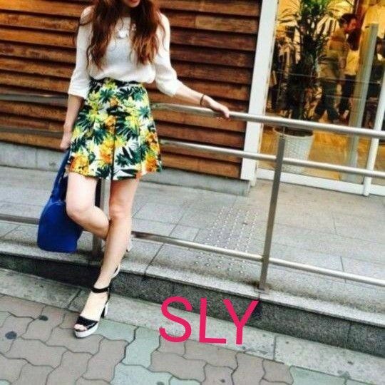 SLY MARGARET BOXプリーツSK　スライ　マーガレット　ボックスプリーツスカート　286