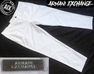 新品★アルマーニ★大きいサイズ★ホワイト チノパン★ストレッチ スリム コットン パンツ 白 W40R (3XL)★AX ARMANI★986