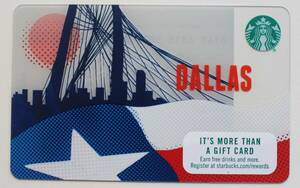 北米 USA スターバックスカード 2015ダラス限定 スタバカード 海外 アメリカ 地域限定 テキサス州の旗