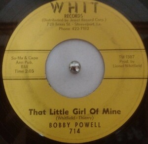 R&B 7 Bobby Powell That's Little Girl Of Mine C.C Rider リズムアンドブルース　Soul