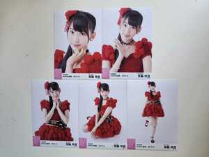 HKT48 宮脇咲良 AKB48 netshop限定 2015.12 生写真 5種コンプ 