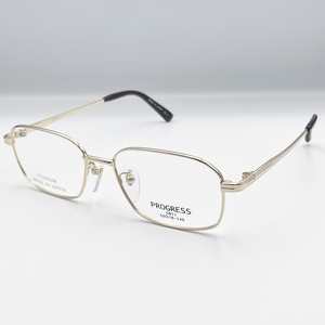 メガネフレーム PROGRESS プログレス 5811 COL.1 フルリム チタニウム 日本製 メガネ 眼鏡 新品未使用 送料無料