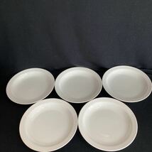 ◆◇◆　《　ブランド食器　》　Noritake/ノリタケ　TOUGHMATE【　中皿５枚　】　白　20cm　◆◇◆ _画像1