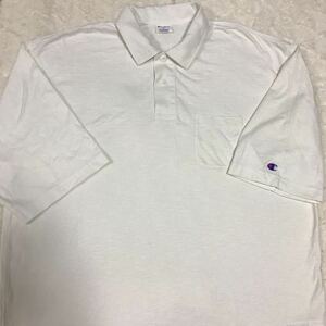 ゴルフ　ポロシャツ　チャンピオン　半袖 白　XLサイズ　美品