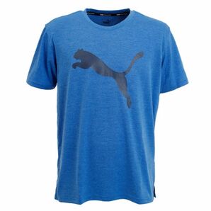 PUMA プーマ トレーニング半袖Tシャツ プーマヘザーキャット パレスブルーヘザー メンズS 新品