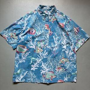 80s Reyn spooner pullover shirt 80年代　レインスプーナー　アロハシャツ HAWAII made 半袖シャツ　プルオーバーシャツ