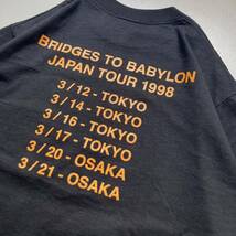 90s The Rolling Stones T-shirt「Bridges to Babylon Japan Tour 1998」90年代 ローリングストーンズ　プリントTシャツ 日本ツアーTシャツ_画像4