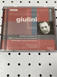 BBC LEGENDS 輸入盤CD ブルックナー:交響曲第7番、ファリャ:バレエ音楽「三角帽子」、他　ジュリーニ、フィルハーモニア管弦楽団