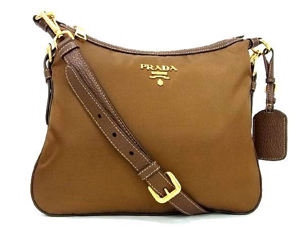 プラダ ナイロン ショルダーバッグ ブラウンの値段と価格推移は?|40