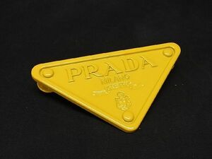■新品同様■ PRADA プラダ ピンブローチ ピンバッジ アクセサリー メンズ レディース イエロー系 AQ1384