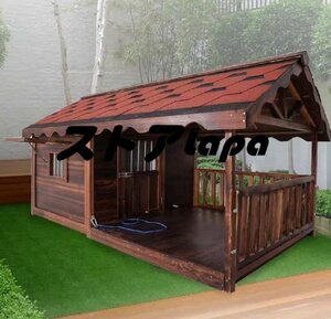  quality guarantee dog house outdoors door . window attaching dog for kennel Home Town dog house terrace outdoors wooden for large dog XL kennel L929