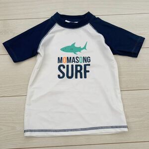 MOMASONG SURF Rush Guard for children sea pool swimsuit 7 -years old short sleeves Rush Guard swimsuit 