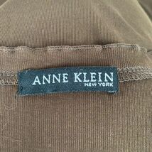 ANNE KLEIN アンクライン　フリルトップス　日本製　Lサイズ　ブラウン_画像6
