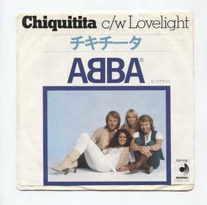 【EP レコード シングル 同梱歓迎】 ABBA アバ　■ CHIQUITITA チキチータ　■ ラヴライト LOVELIGHT ■ DSP-126