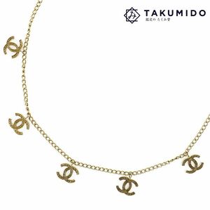  Chanel CHANEL колье 5 полосный здесь Mark 03P Gold б/у A 273405