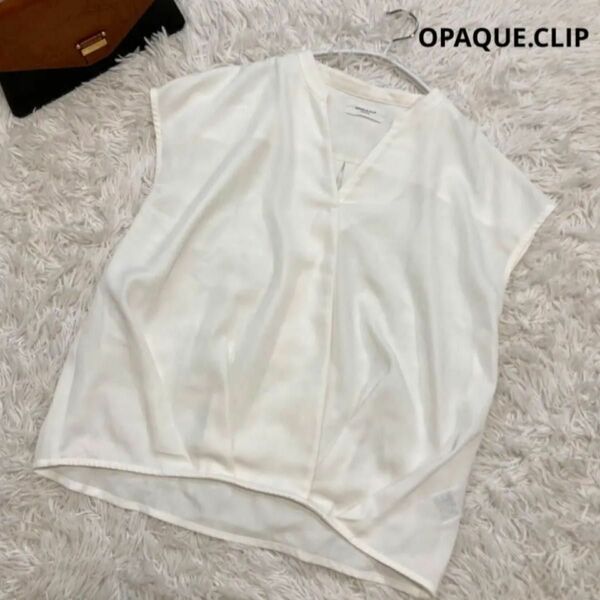 OPAQUE.CLIP カットソー ホワイト Mサイズ 良品