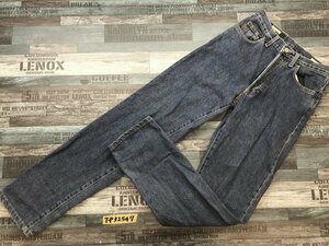 〈レターパック発送〉Paul Smith JEANS ポールスミス レディース ボタンフライ 日本製 ややテーパードデニムジーンズパンツ 28(70) 青