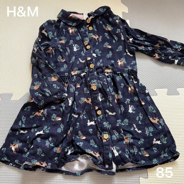 H&M 動物柄 ワンピース85