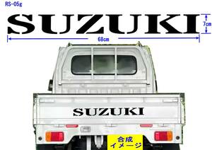 RS-05g ☆　SUZUKI　（StardosStencil）グラフィックロゴステッカー（大）キャリー エブリイ EVERY