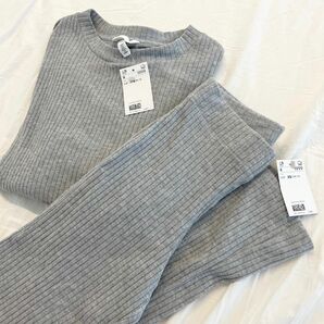 H&M リブニットセットアップ