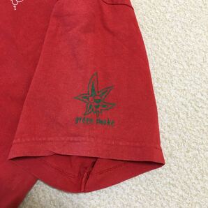 送料込 米国製 BARNS outfitters プリントT Lサイズ red USED バーンズ アウトフィッターズ Tシャツ 赤 半袖 アメカジ 古着 made in USAの画像6